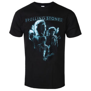 Tričko metal ROCK OFF Rolling Stones Band Glow černá