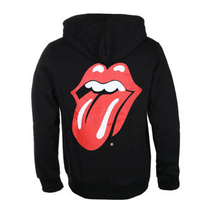 mikina s kapucí ROCK OFF Rolling Stones Classic Tongue černá M