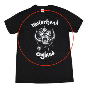 Tričko metal ROCK OFF Motörhead England černá L