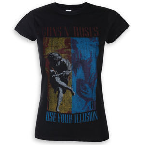 Tričko metal ROCK OFF Guns N' Roses Use Your Illusion černá XL