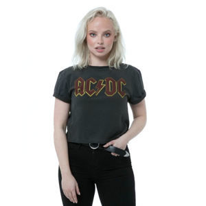 tričko dámské (top) AC/DC - LOGO - CHARCOAL - AMPLIFIED - ZAV430ACL