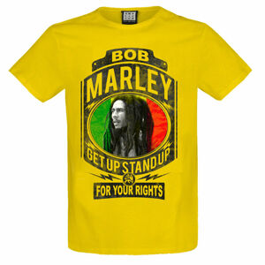 Tričko metal AMPLIFIED Bob Marley FIGHT FOR YOUR RIGHTS černá S