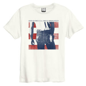 tričko pánské BRUCE SPRINGSTEEN - BORN IN THE USA - VINTAGE WHITE - AMPLIFIED - ZAV210B19