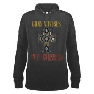 mikina s kapucí AMPLIFIED Guns N' Roses Appetite for Destruction černá S