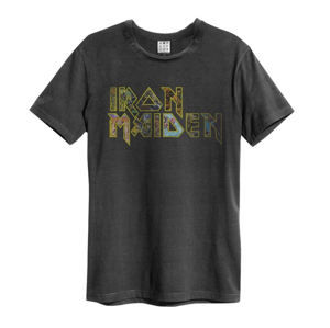 Tričko metal AMPLIFIED Iron Maiden Eddies Logo černá S