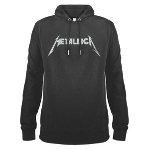 mikina s kapucí pánské Metallica - White Logo - AMPLIFIED - ZAV390MHC S