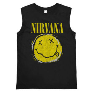 tílko AMPLIFIED Nirvana WORN OUT SMILEY S