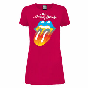 šaty AMPLIFIED Rolling Stones RAINBOW TONGUE XS
