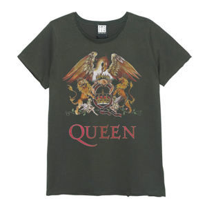 tričko dámské Queen - Royal Crest - Charcoal - AMPLIFIED - ZAV770QCC