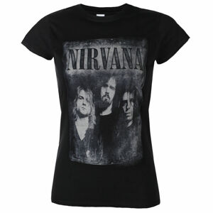 Tričko metal ROCK OFF Nirvana Faded Faces černá XXL