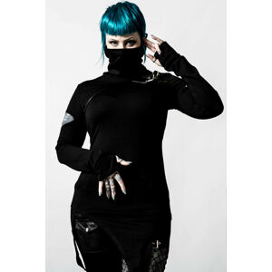tričko dámské s dlouhým rukávem KILLSTAR - Arch Angelz Masked - Black - KSRA004042 3XL