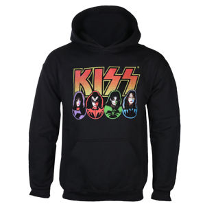 mikina s kapucí ROCK OFF Kiss Logo černá