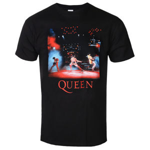 Tričko metal ROCK OFF Queen Live Shot Spotlight černá XXL