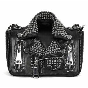 kabelka (taška) DEVIL FASHION - Spungen Punk Leather Black Rivets - AS116