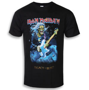 Tričko metal ROCK OFF Iron Maiden Eddie On Bass černá S