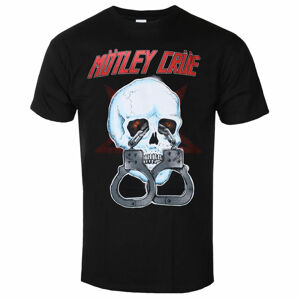 Tričko metal ROCK OFF Mötley Crüe Skull Cuffs černá XXL