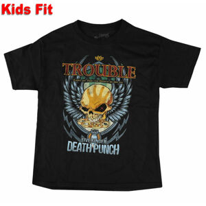 tričko dětské Five Finger Death Punch - Trouble - BLACK - ROCK OFF - FFDPTS35BB 7-8
