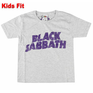 Tričko metal ROCK OFF Black Sabbath Wavy Logo černá 5/6