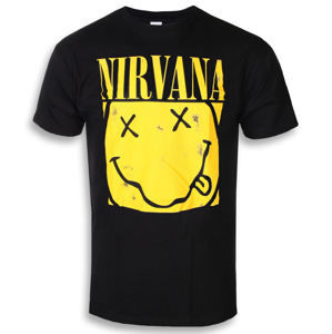 Tričko metal PLASTIC HEAD Nirvana BOX SMILEY černá XXL