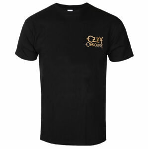 Tričko metal ROCK OFF Ozzy Osbourne Patient No.9 Gold Logo černá XL