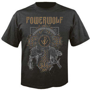 Tričko metal NUCLEAR BLAST Powerwolf Wolf cross černá