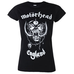 Tričko metal ROCK OFF Motörhead England černá S