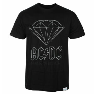 Tričko metal DIAMOND AC-DC Back In Black černá XXL