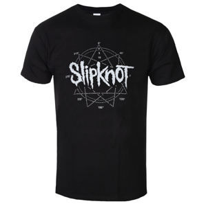 Tričko metal ROCK OFF Slipknot Logo Star černá
