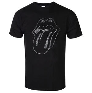 Tričko metal ROCK OFF Rolling Stones Tongue černá