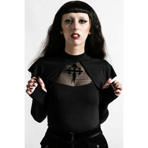 tričko dámské s dlouhým rukávem KILLSTAR - Aysling Cape - Black - KSRA004054 XS
