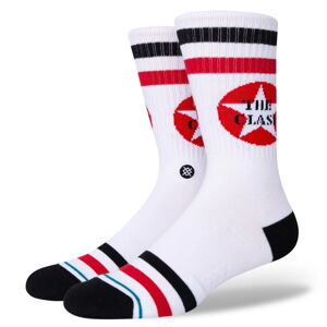 ponožky THE CLASH - CLAMPDOWN - White - STANCE - A556D21CLA-WHT L