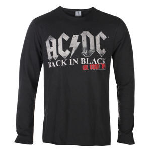 tričko metal AMPLIFIED AC-DC Back in Black World Tou černá XS