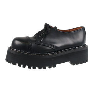 boty kožené STEADY´S 3 dírkové černá 45