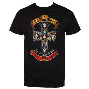 tričko metal BRAVADO Guns N' Roses CROSS černá XL