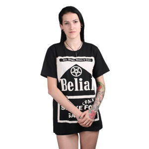tričko BELIAL Smoke Crack for Satan černá XL