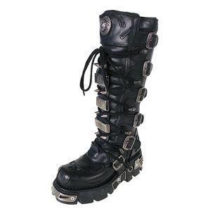 boty kožené NEW ROCK High Vampire Boot (161-S1) Black černá 41