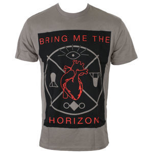 tričko pánské Bring Me The Horizon - HEARTS & SYMBOLS - GRY - BRAVADO - 31921234