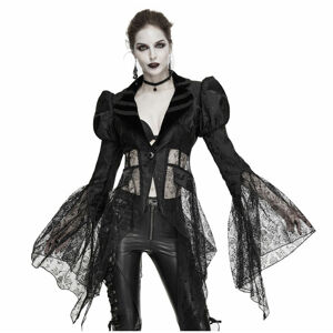 kabát DEVIL FASHION In Love with Love Gothic Mesh Cardigan S
