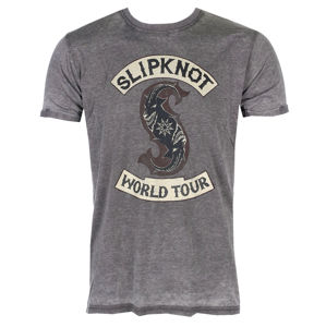 Tričko metal ROCK OFF Slipknot World Tour černá