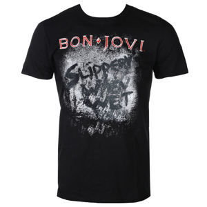 tričko metal PLASTIC HEAD Bon Jovi SLIPPERY WHEN WET ALBUM černá XL