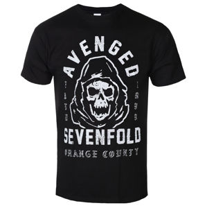 Tričko metal ROCK OFF Avenged Sevenfold So Grim Orange černá XXL