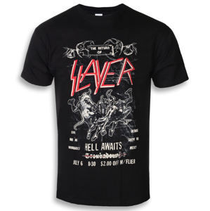 Tričko metal ROCK OFF Slayer Vtge Flyer černá XL
