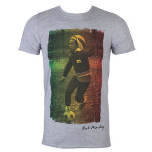 Tričko metal ROCK OFF Bob Marley Rasta Football černá XXL