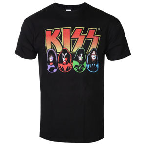 Tričko metal ROCK OFF Kiss Logo černá XXL