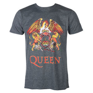 Tričko metal ROCK OFF Queen Classic Crest černá L