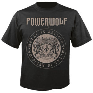 Tričko metal NUCLEAR BLAST Powerwolf Crest circle černá XXL