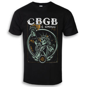 tričko pánské CBGB - Statue of Underground Rock - Black - HYBRIS - ER-1-CBGB004-H70-12-BK