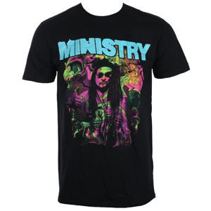 tričko metal ROCK OFF Ministry Trippy Al černá XXL