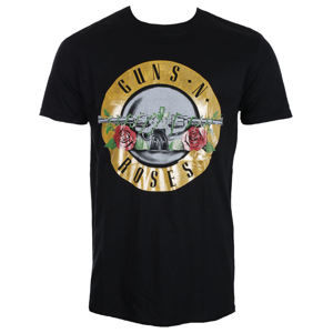 tričko metal ROCK OFF Guns N' Roses Logo Fog Foil černá XXL