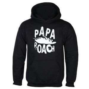 mikina s kapucí KINGS ROAD Papa Roach Classic Logo černá XXL